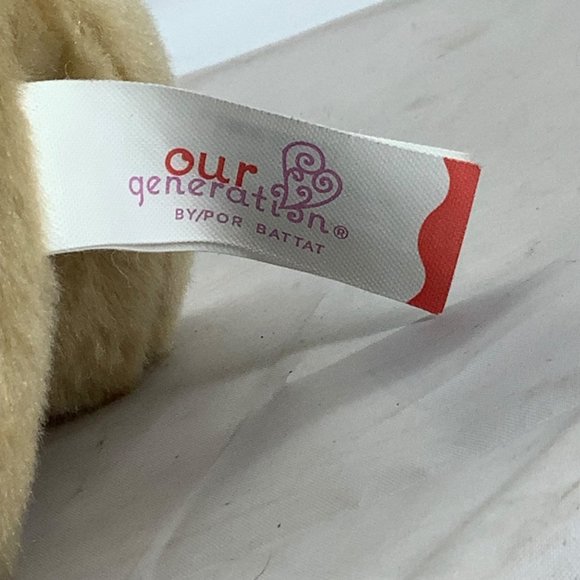 Our Generation Golden Puppy Dog Plush Stuffed Animal 3"x7" - Picture 5 of 7